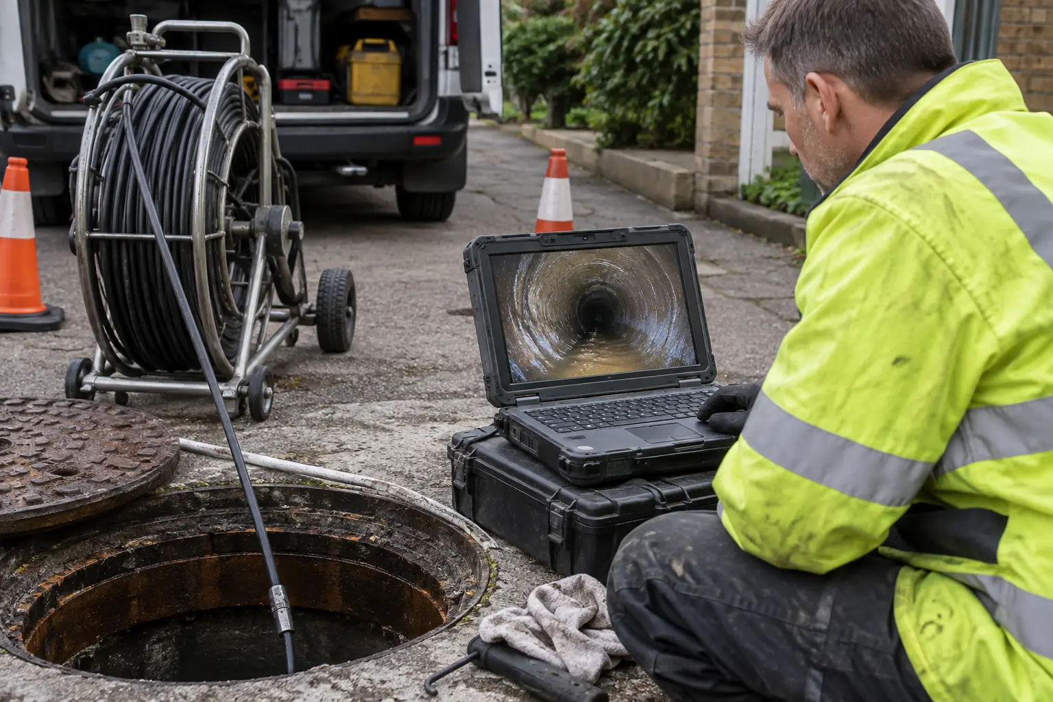 Drain Condition Report carried out by a drainage survey engineer
