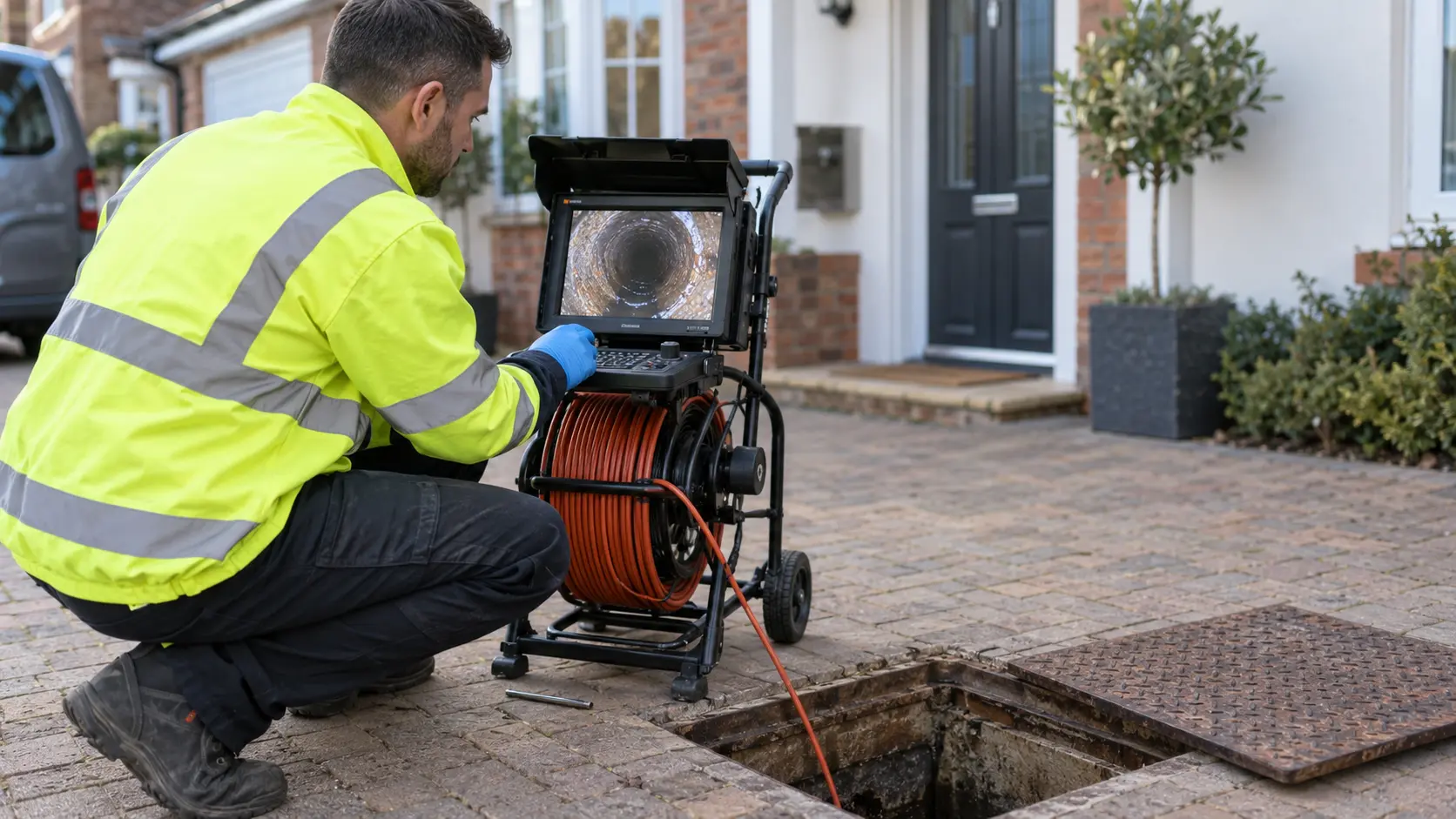 Pre-Purchase Drain Survey carried out by a drainage survey engineer